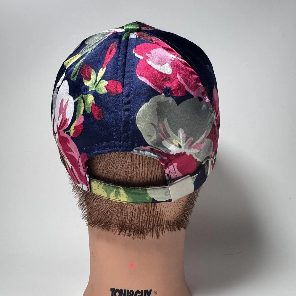 Marcus Adler New York Floral Baseball Cap One Size Navy Pink 100% Polyester